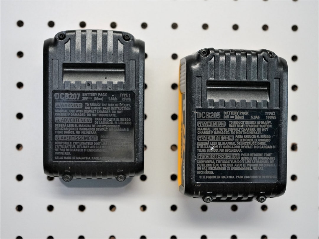 Pegboard Dewalt 20V Battery Holder Etsy