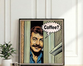 Nuri Alço Coffee Combo, Retro Poster and Mug Design, Cult Cinema Digital Download