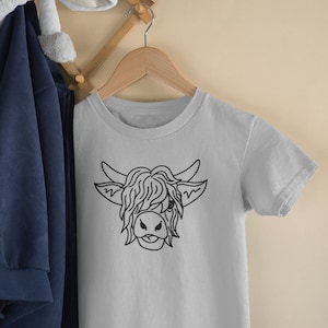 Shaggy Highland Cow Juvenile/Toddler T-Shirt