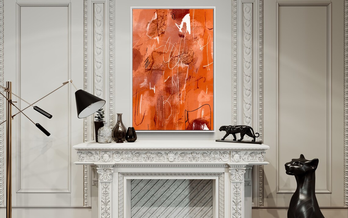 Modern Abstract Sophisticated Print, Aesthetic Room Decor, Classy and ...