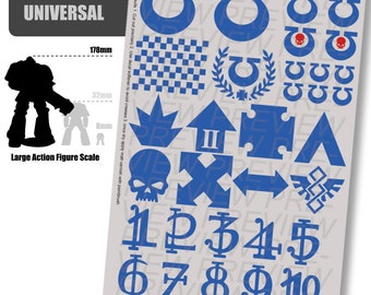 ACTION FIGURE Decals - Ultra Space Knights