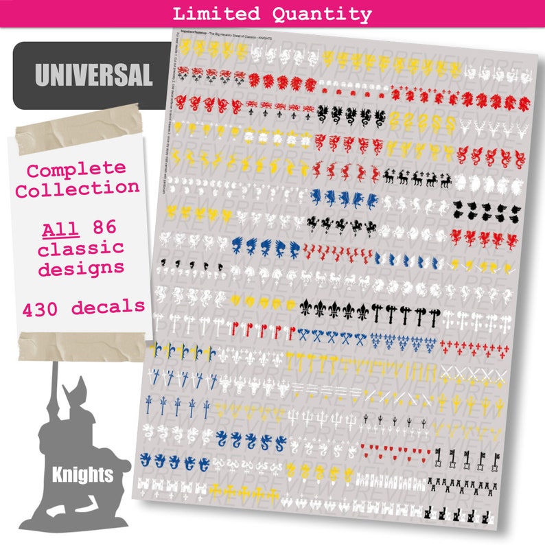 Decals Knights Heraldry Full Classics Collection image 1