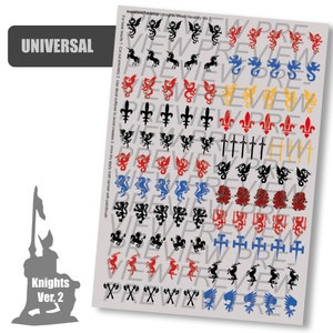 Decals Fantasy Knights Mixed Heraldry Vol 2 MIXED COLOR