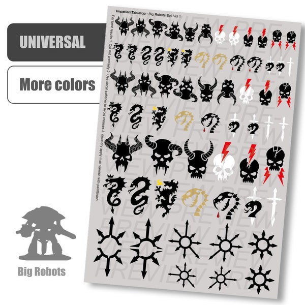 Decals - Big Evil Robots