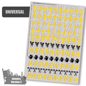 Decals Fantasy Men-at-Arms Heraldry Vol 3 MIXED COLOR