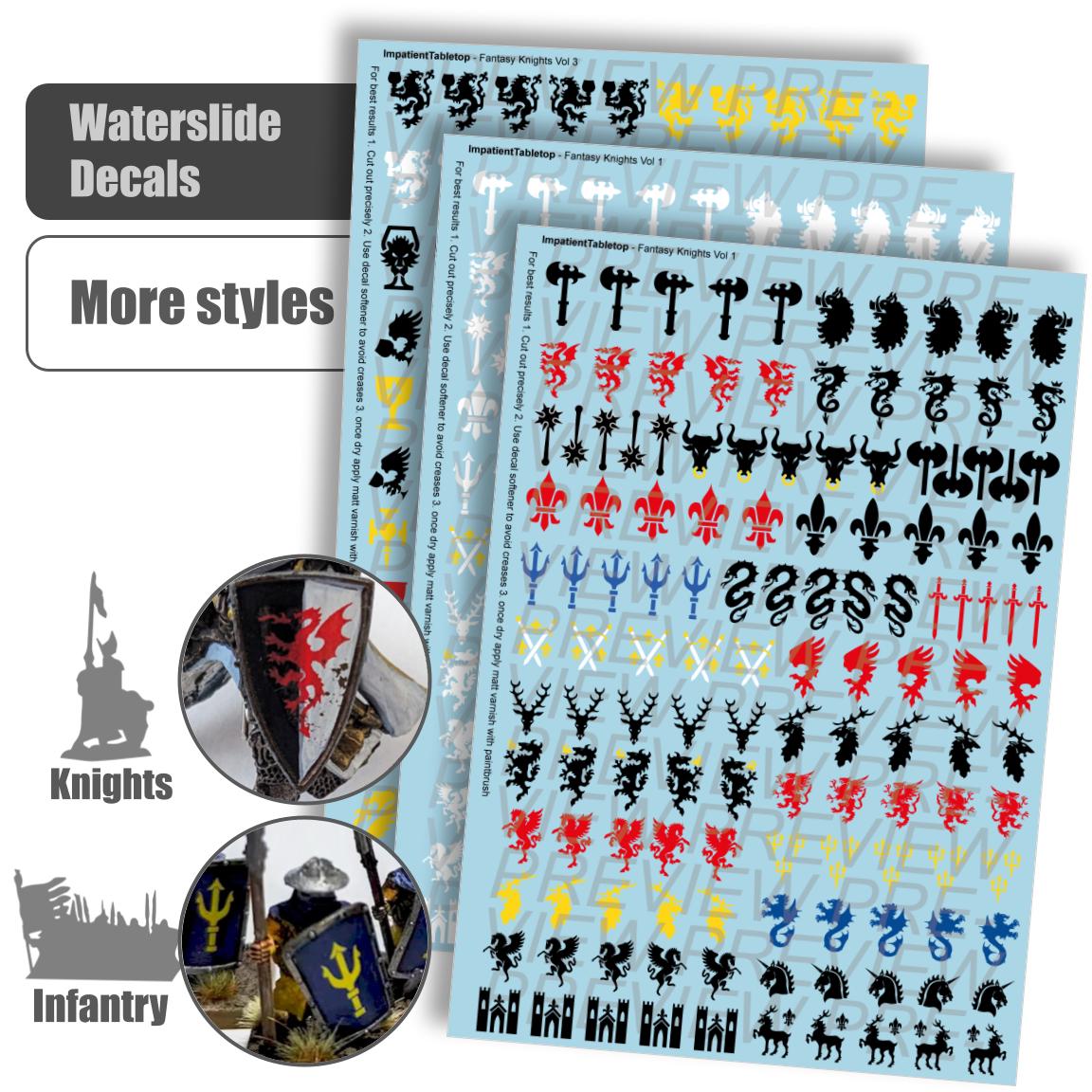Decals - Fantasy Heraldry Mix