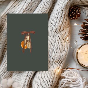 Trendy Orange Garland Christmas Invite, Velvet Brown Bows, Coquette Christmas, Rustic Cottagecore Party Invite, Christmas Party Invite
