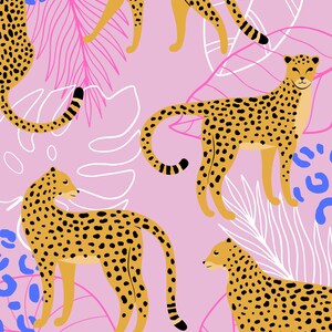 Young Wild Three Invite, Leopard Print Birthday Invitation, Pink Leopard Birthday Invite, Third Birthday Theme Invite Template