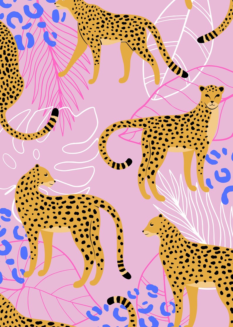 Young Wild Three Invite, Leopard Print Birthday Invitation, Pink Leopard Birthday Invite, Third Birthday Theme Invite Template