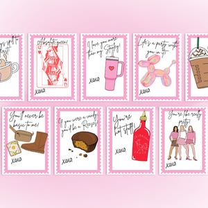 Biglietti di San Valentino stampabili per la migliore amica di Hype-Girl estetica, biglietti di San Valentino Galentines, biglietti di San Valentino Girl Gang, umorismo femminile, biglietti di San Valentino BFF divertenti e alla moda