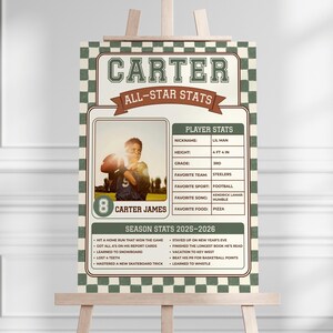 Vintage Sports Birthday Invitation | All-Star Game Time Invite | Digital Download image 11