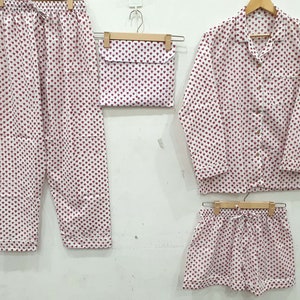 Hearts Print Pajamas -  Singapore