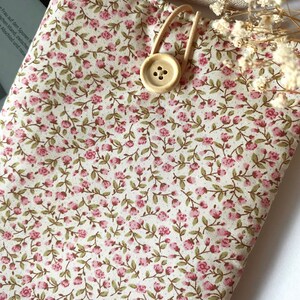 Buchhülle, Buchtasche, Kindle Hülle, Hülle für Buch, Paperwhite Hülle, E-reader Hülle, Tolino Hülle, Book Sleeve, Book Jacke, Buchhülle Blumen Bild 2