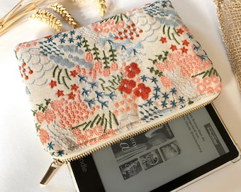Kindle-Reißverschlusshülle, Kindle Hülle, Paperwhite 7 zoll Tasche, Kindle Jacke,  Embroidery Sleeve, Tolino Hülle, Geschenk für sie