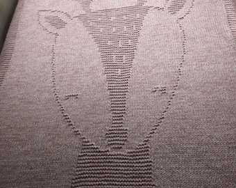 Baby Fawn Blanket Knitting Pattern: Beginner-Friendly (PDF)