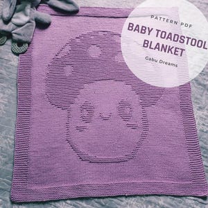 Baby Toadstool Blanket pattern / Baby blanket knitting PATTERN/ Baby blanket PATTERN / easy baby blanket PATTERN