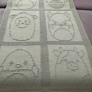 Baby ZOOTOPIA 12 panels Blanket pattern / Baby blanket knitting PATTERN/ Baby blanket PATTERN / easy baby blanket