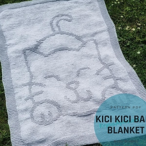 Kici Kici Baby Blanket パターン/ベビーブランケット ニット PATTERN/ベビーブランケット PATTERN/イージーベビーブランケット PATTERN