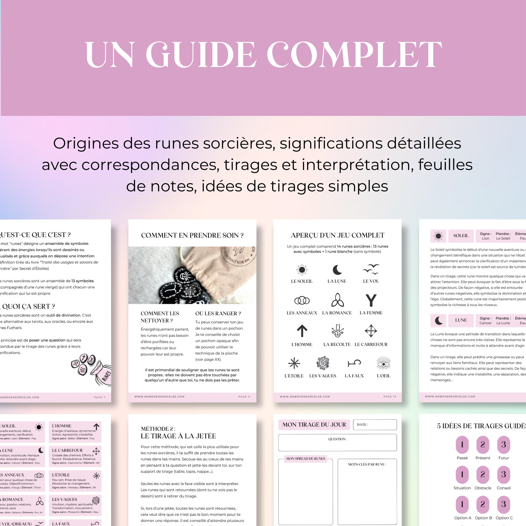 Witch Run Complete Guide to Witch Runes to Download, Witch Runes, Grimoire Cards ...