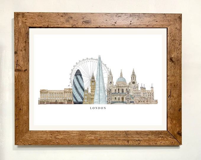 London City Skyline - Art Print