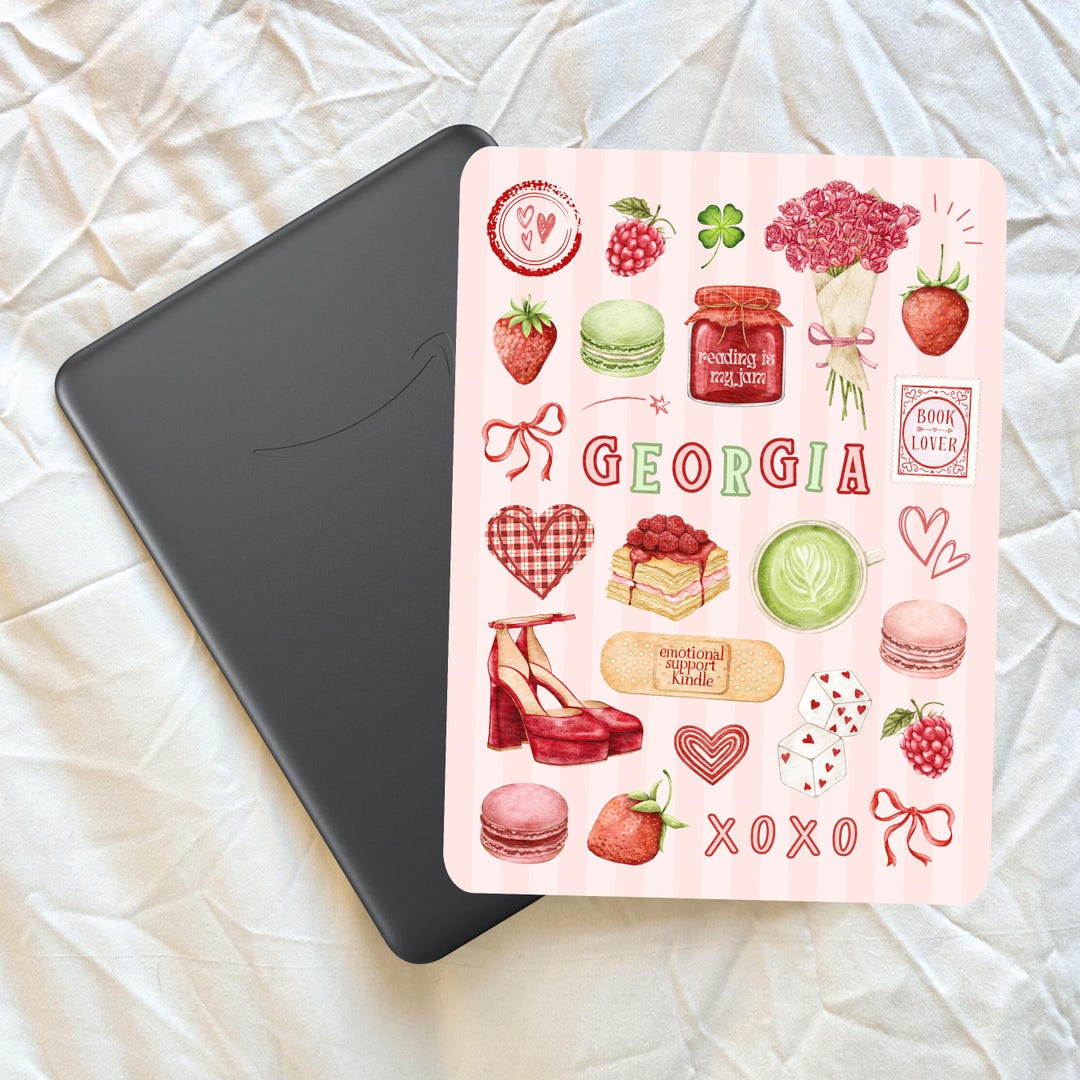Strawberry Matcha - Personalised Kindle Insert | Luxury Card Cover for ...