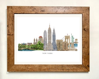 New York City Skyline - Art Print