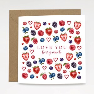 Je t'aime beaucoup - Carte de voeux de luxe | Jolie carte Je t'aime en toute occasion