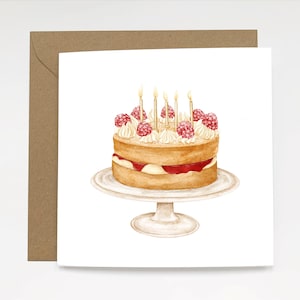 éponge Victoria d'anniversaire - Carte de voeux d'anniversaire de luxe | Souhaits de joyeux anniversaire