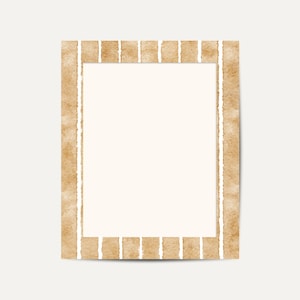 Wide Stripe Picture Mount | Handcrafted Illustrated Patterned Mats | Portrait & Landscape | Various Sizes | No Frame