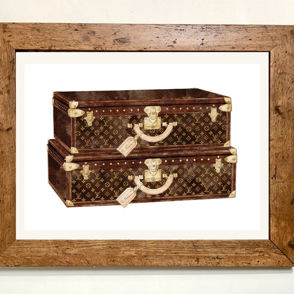 Louis Vuitton Luggage - Art Print
