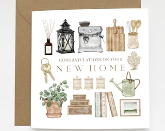 New Home - Greetings Card
