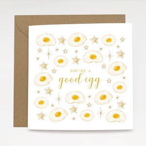 Vous êtes un bon oeuf - Carte de voeux de luxe | Jolie carte de remerciement pour toutes les occasions