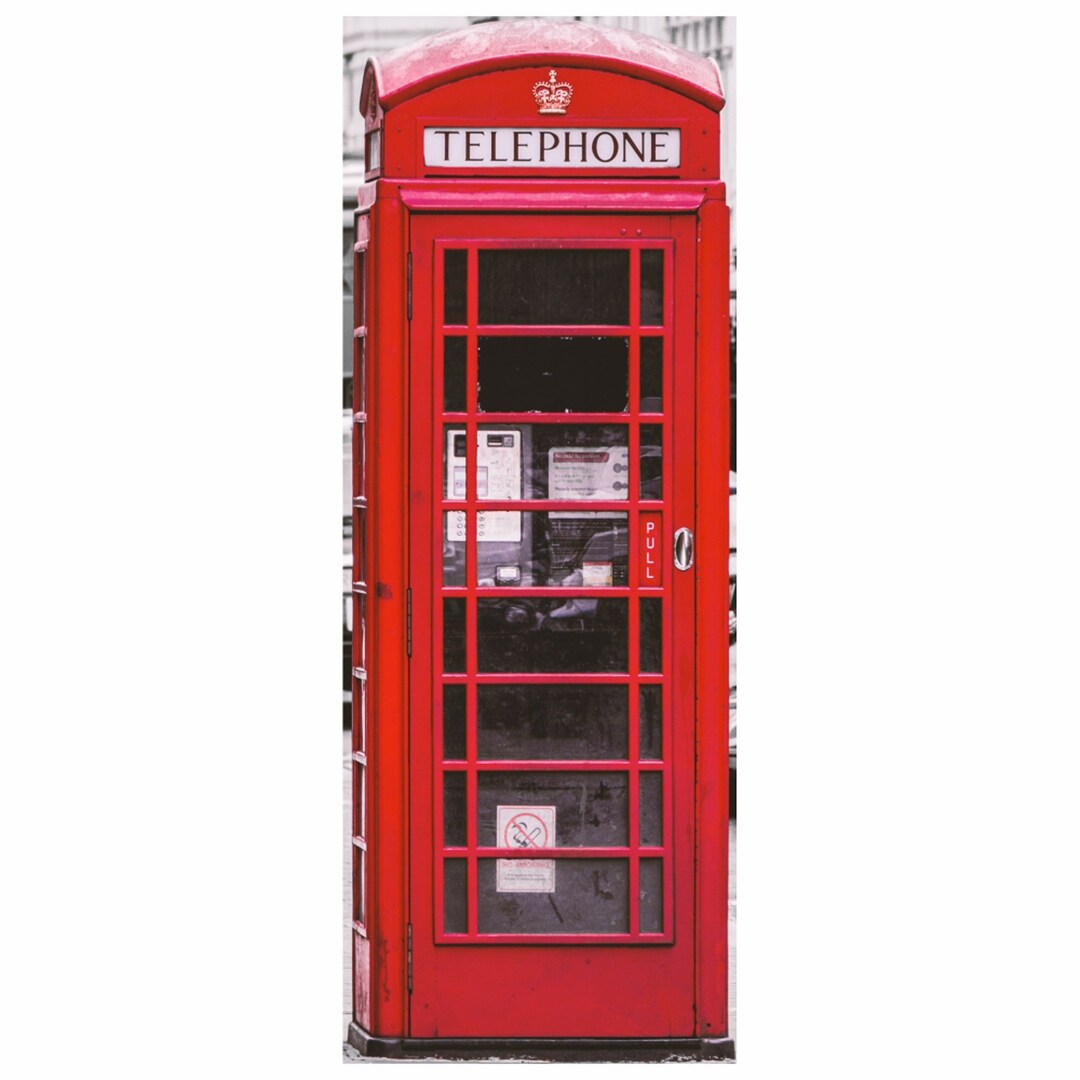 London Red Phone Booth Decor Cutout Plastic Model Etsy