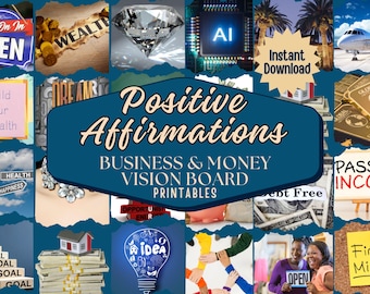 Ultimate Business & Money Vision Board Kit - 250 Printables for Empowering Men and Women | Instant A4 PDF Download