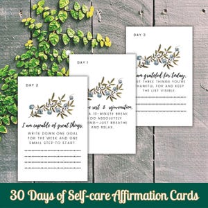 Jeu d'autonomisation : cartes d'affirmation imprimables pour prendre soin de soi et ambiance positive, kit de tableau de visualisation avec citations positives pour femmes