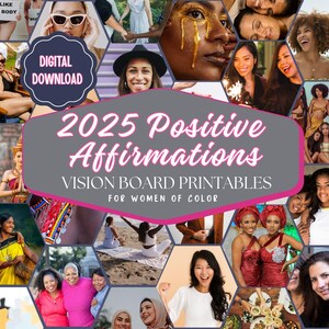 Vision Board Printables - With 375+ Powerful Pictures, Quotes, Words, and Affirmations to Create DreamBoards For Women | A4 PDF Instant