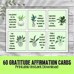 Boost Workplace Morale with Gratitude and Encouragement Cards - Employee Appreciation Gift Set, Positive Affirmation Cards, Office Printable