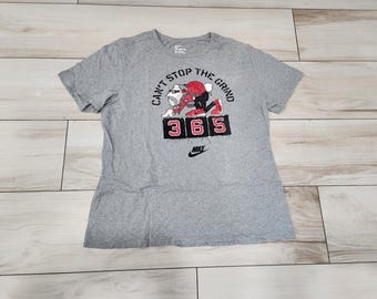 Vtg Y2K Jordan Shirt Men XXL 2XL Gray red Jump Man Air MJ Logo Basketball Adult