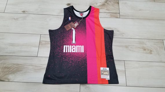 Men's Mitchell Ness Miami Heat Chris Bosh Floridian NBA