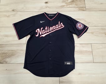 Nike Authentic Washington Nationals Alternate Jersey Blue NWOT Mens Large MLB