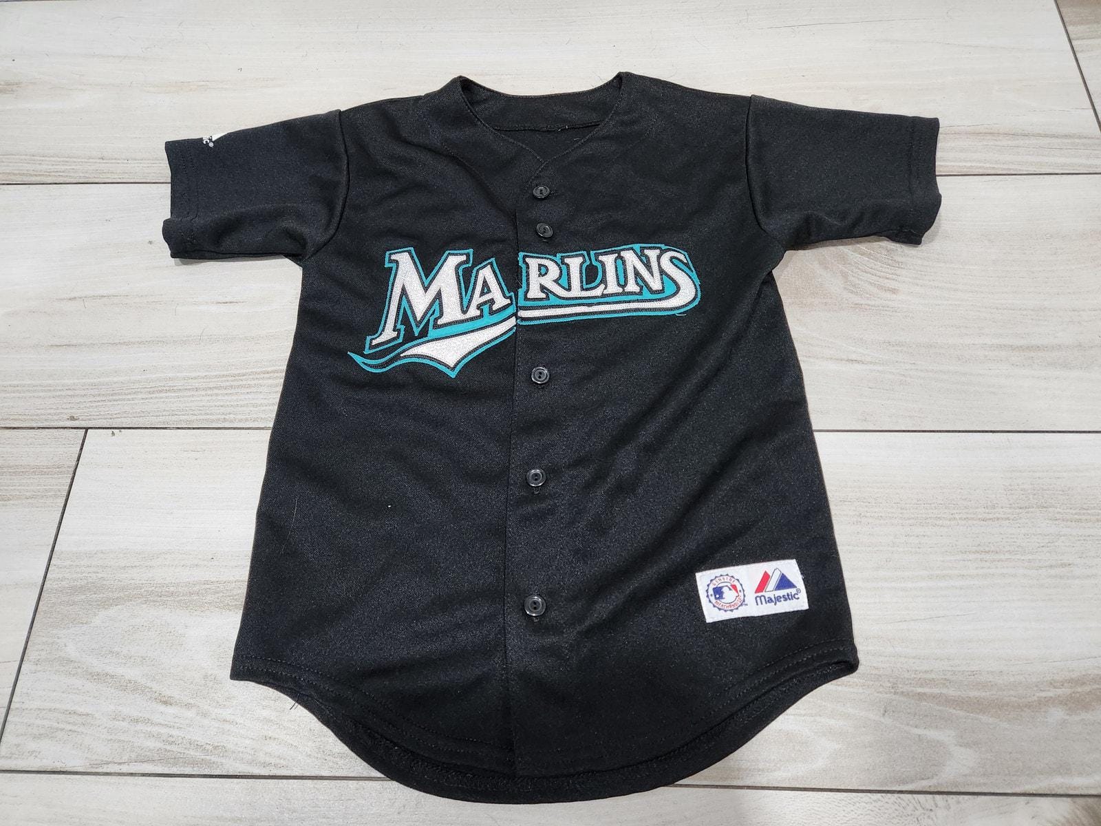 Vintage MLB Florida Marlins Dontrelle Willis Kids Jersey Black