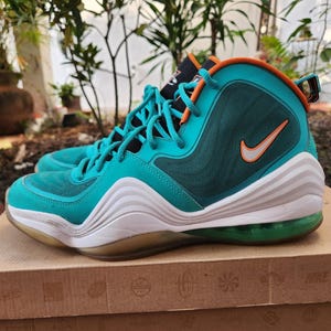 Nike Air Max Penny V Miami Dolphins Naranja Verde Blanco 537331-300 Talla 11 para hombre imagen 2