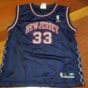 Kids Youth New Jersey Brooklyn Nets Alonzo Mourning NBA basketball jersey