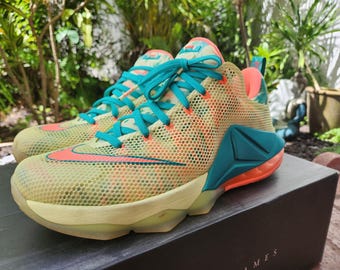 Nike Lebron XII Low Premium Lebronald Palmer Shoes Sneaker 776652-383 size 11