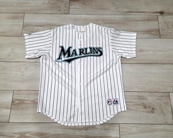 Vintage Jersey 1990s Florida Marlins Single Stitch Canada Made