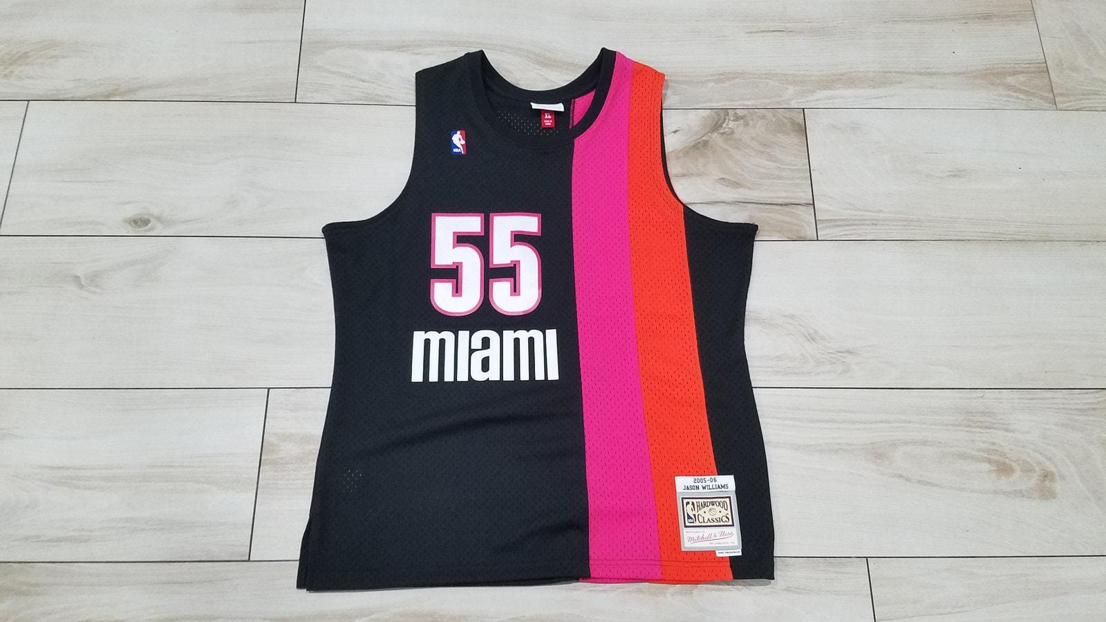 Men's Mitchell & Ness Miami Heat Jason Williams Floridian NBA