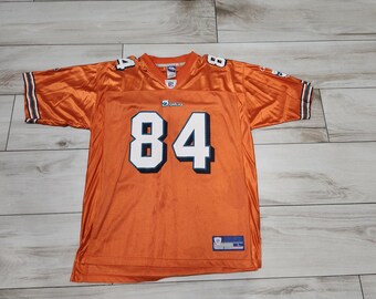 Camiseta de fútbol americano vintage para hombre de la NFL, color naranja, de los Miami Dolphins Chambers On Field Reebok L