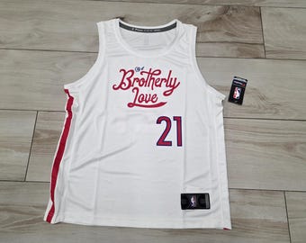 Fanatics Philadelphia 76ers Joel Embiid NBA Basketball Jersey White Size Medium