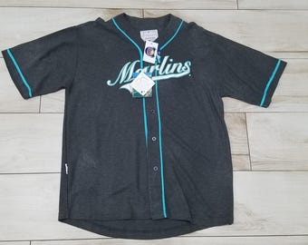 Vintage 90s Mirage Florida Marlins MLB Baseball Jersey Size XL Rare Gray NEW