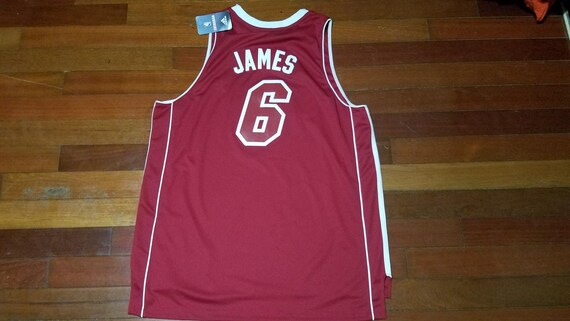 New Adidas Miami Heat Lebron James NBA Basketball Jersey Christmas